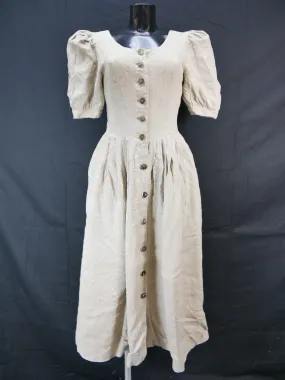 Berwin & Wolff beige mit Hirschhornknopf süß Landhaus Kleid Trachtenkleid Gr.36