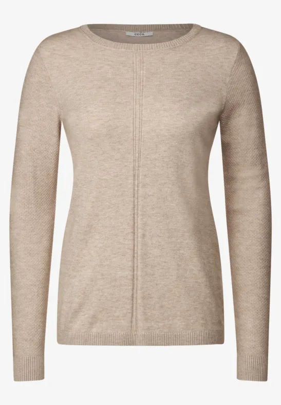Cosy Pullover im Strukturmix