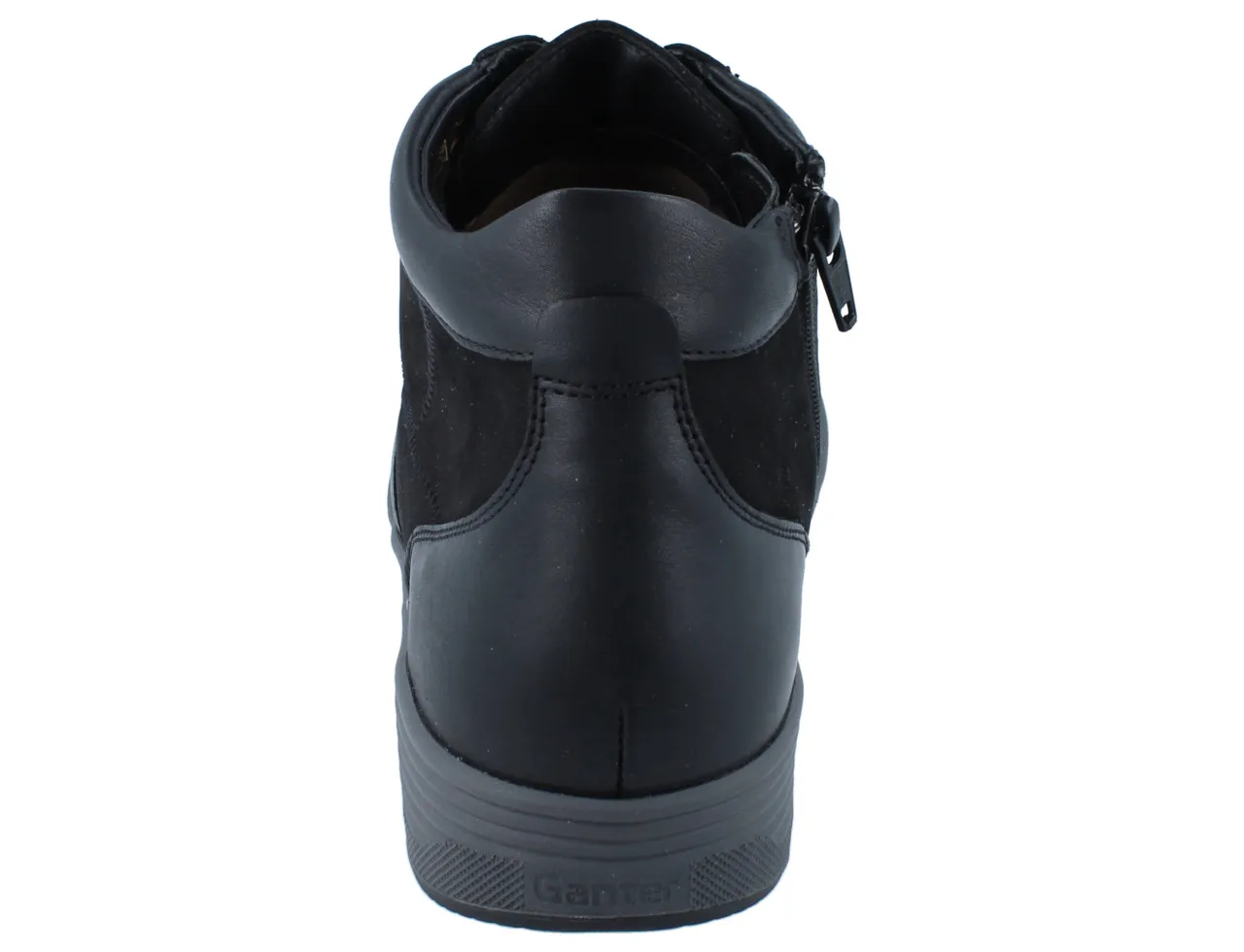 GANTER SENSITIV Klara K Damen Schnürschuh hoch schwarz Leder Stretch