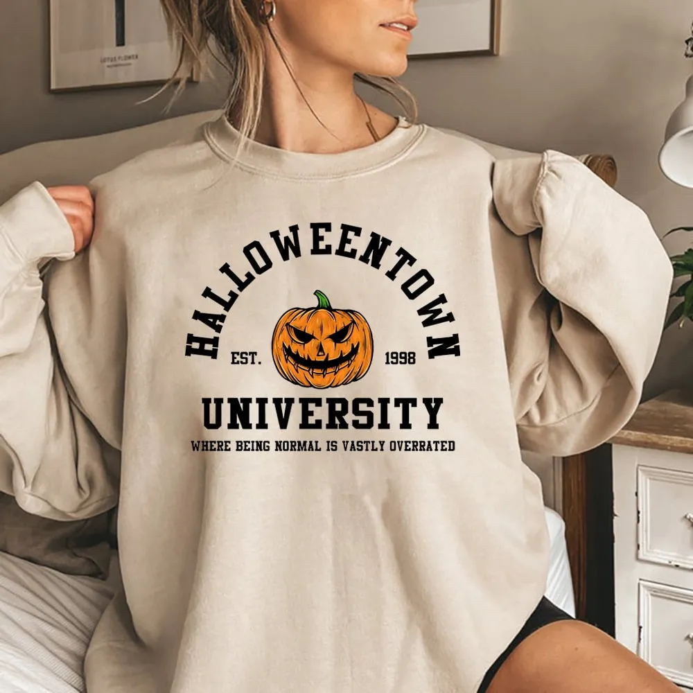 Heidi-Mode | Halloween Pullover mit O-Ausschnitt für Frauen - Ideal für den Herbst