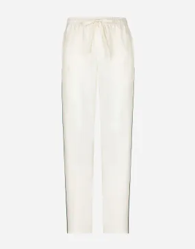 Jogginghose Dolce & Gabbana Silk Jogging Pants With Embroidery GVRMAZFU1S4W0111