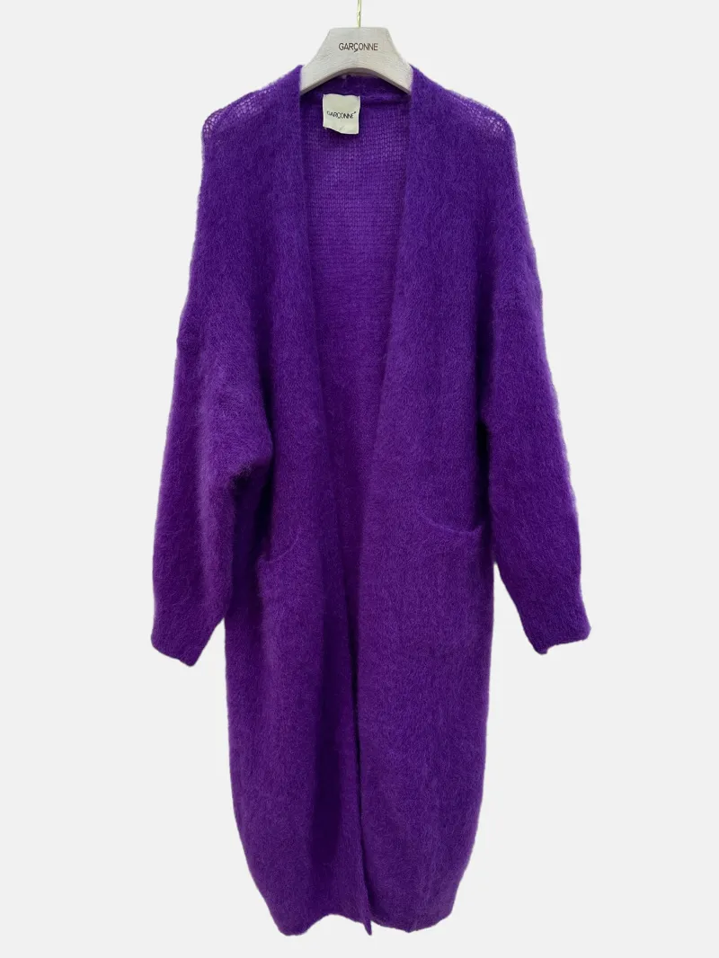 Lange Weste aus Mohair