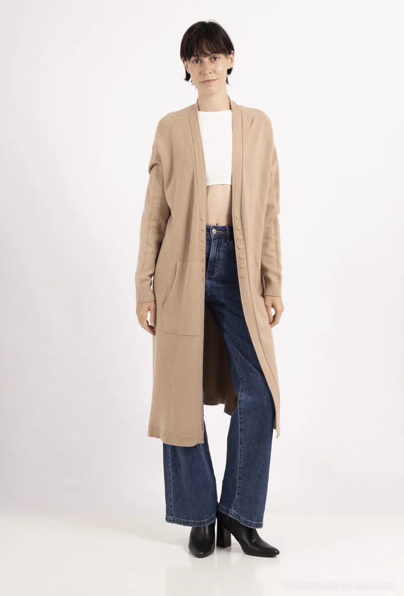 Lange Weste mit eleganten Knöpfen