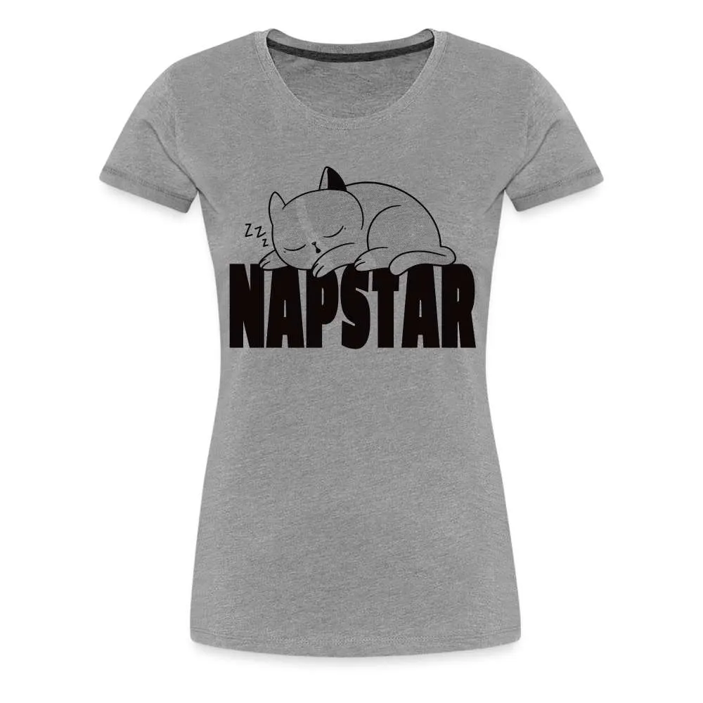 NAPSTAR Faule Katze - keine Lust - Lustiges Frauen Premium T-Shirt