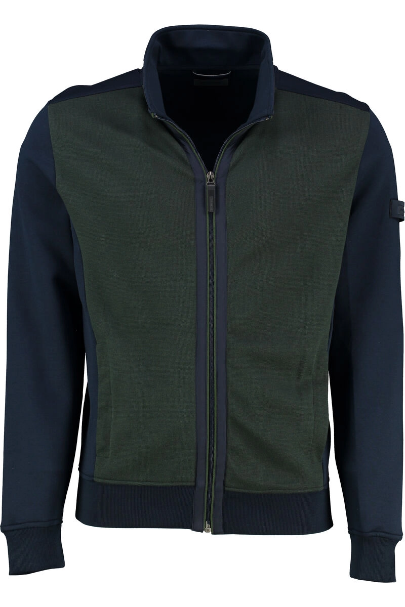 PIERRE CARDIN Sweat Jacke grün