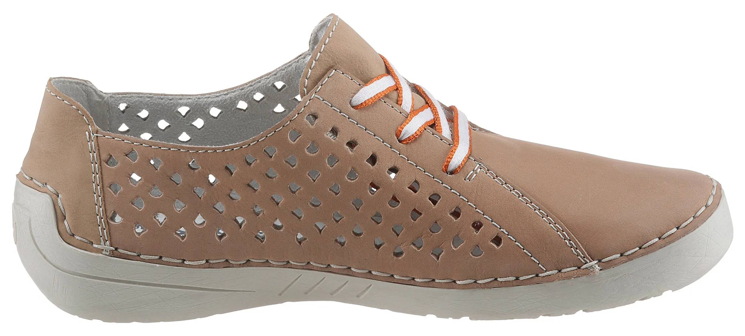 Rieker Schnürschuh in Beige