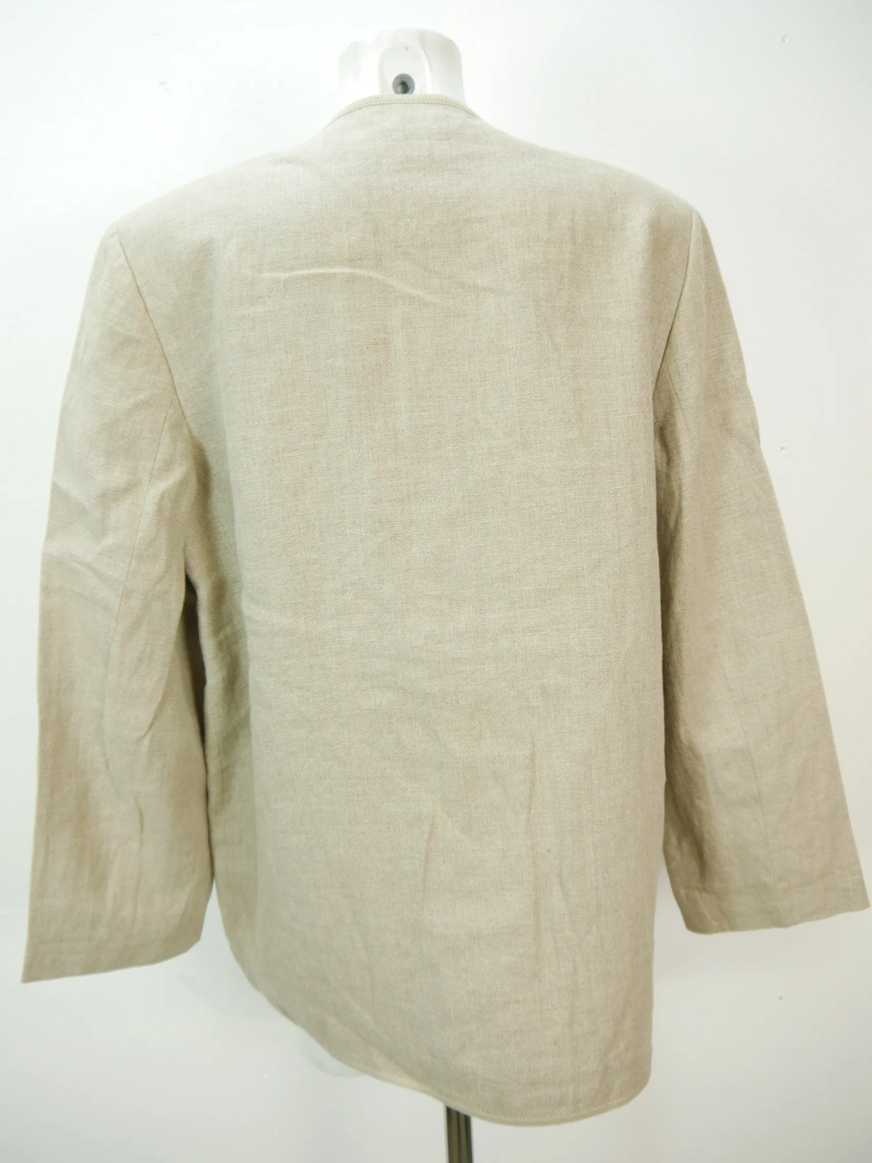 Sagenhaft beige Janker mit Borte unbeschreibliche Trachtenjacke Jacke Gr.44