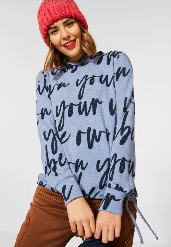 Street One Hoodie Shirt mit Wording 