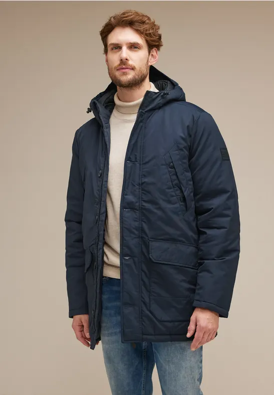 Street One MEN Warmer Parka mit Kapuze 