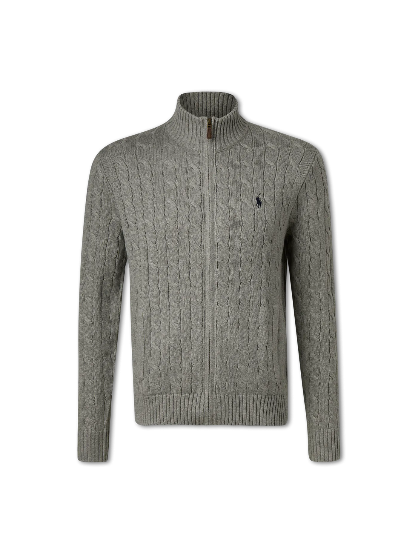 Strickjacke mit Stehkragen